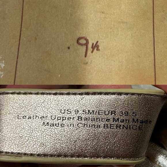 Sam Edelman Bernice Leather Metallic Silver Toe Loop Sandals Flats Sz 9.5 M - Picture 4 of 10